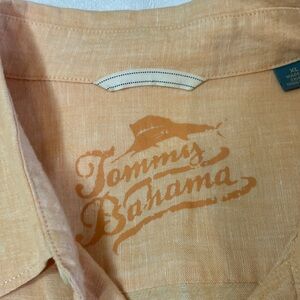 Tommy Bahama Linen Light Orange Shirt